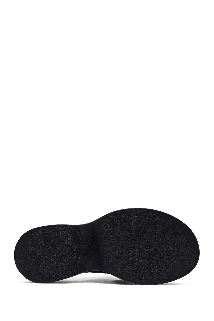 
Women's Black Thick Sole Leather Slippers
