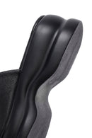 
Women's Black Thick Sole Leather Slippers
 | Derimod