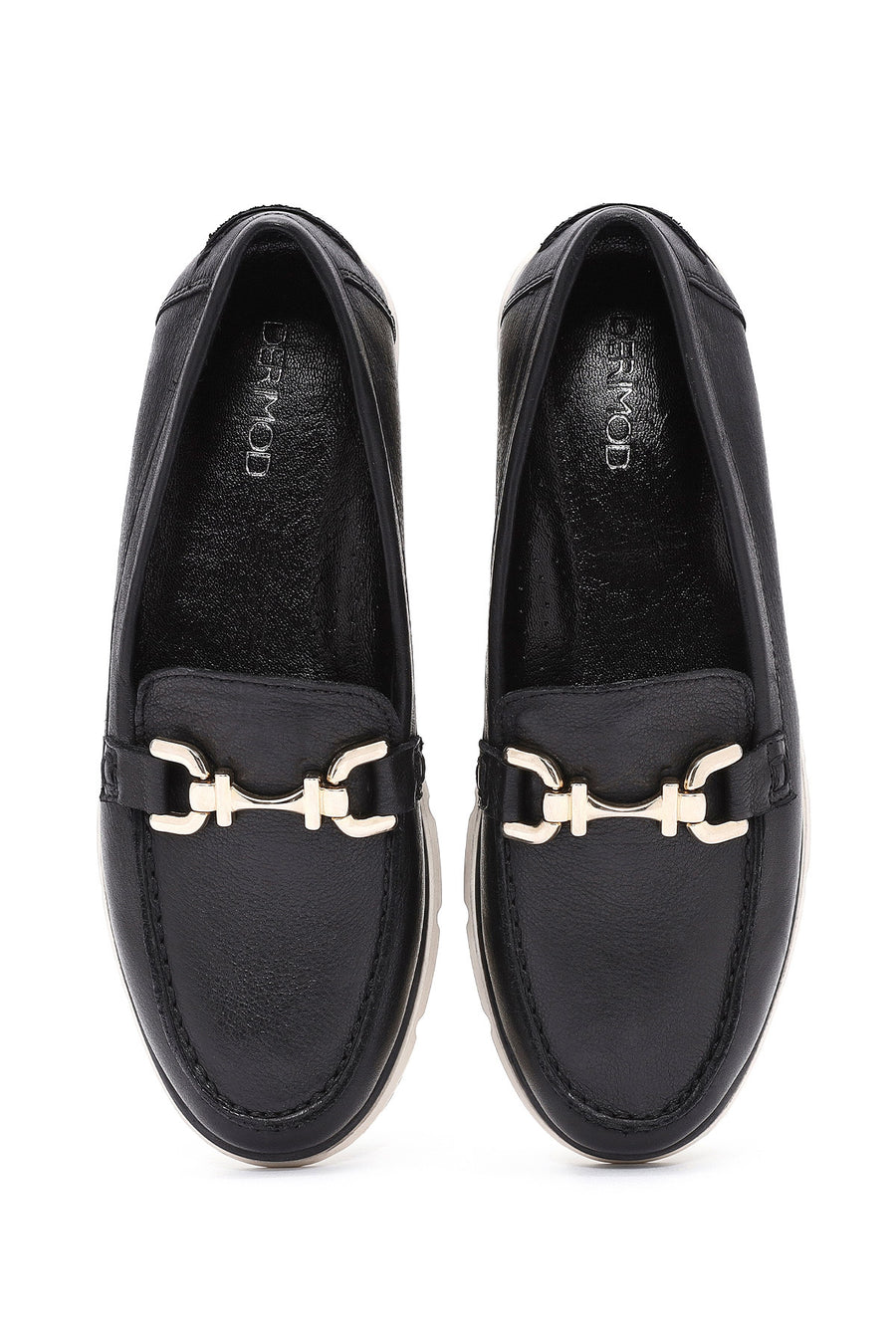 Kadın Siyah Toka Detaylı Comfort Loafer