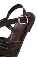 
Women's Brown Ankle Strap Suede Leather Sandal
 | Derimod