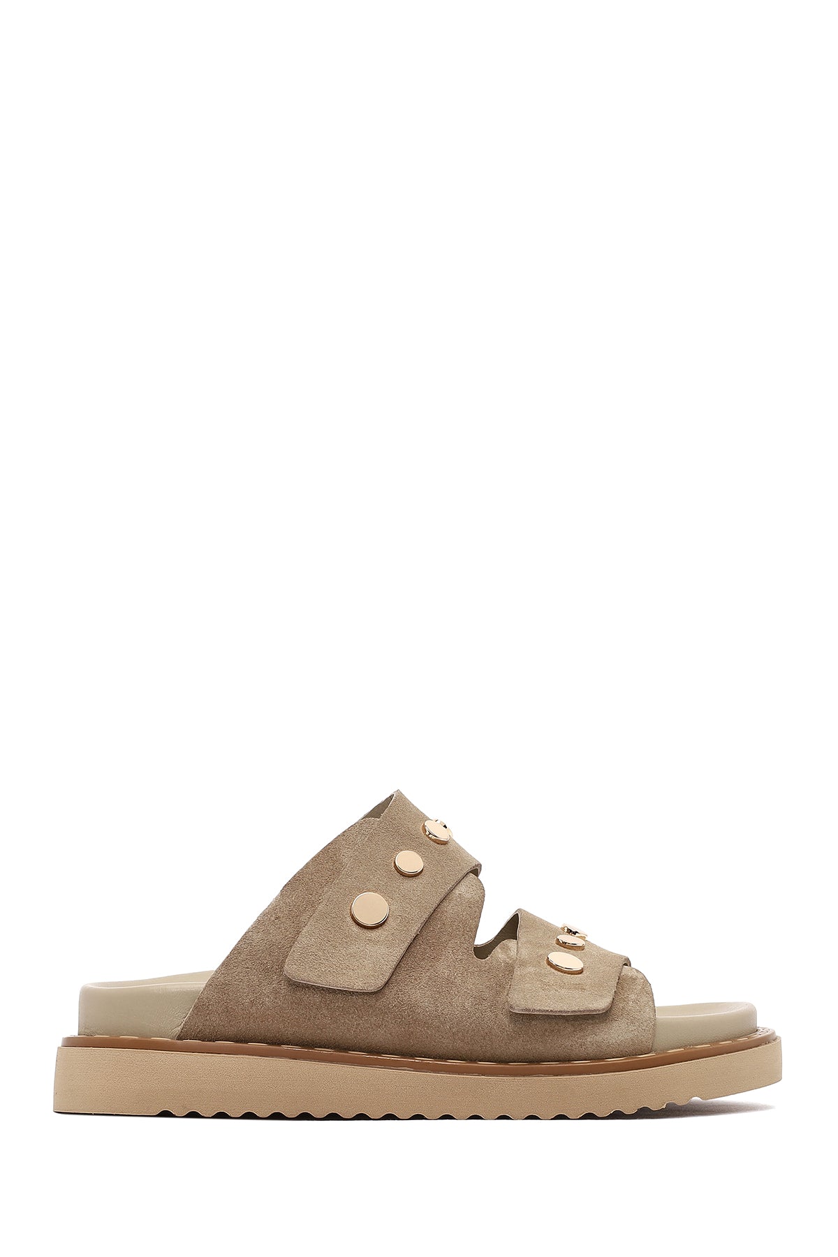 Kadın Vizon Süet Deri Terlik 25SFD180810 | Derimod