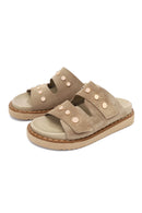 Kadın Vizon Süet Deri Terlik | Derimod