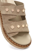 Kadın Vizon Süet Deri Terlik | Derimod