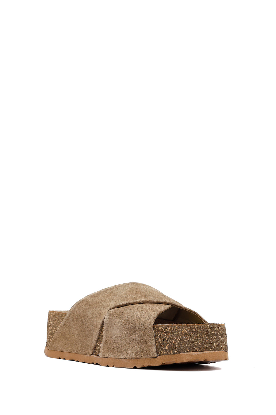 Women's Mink Thick Soled Suede Leather Slippers