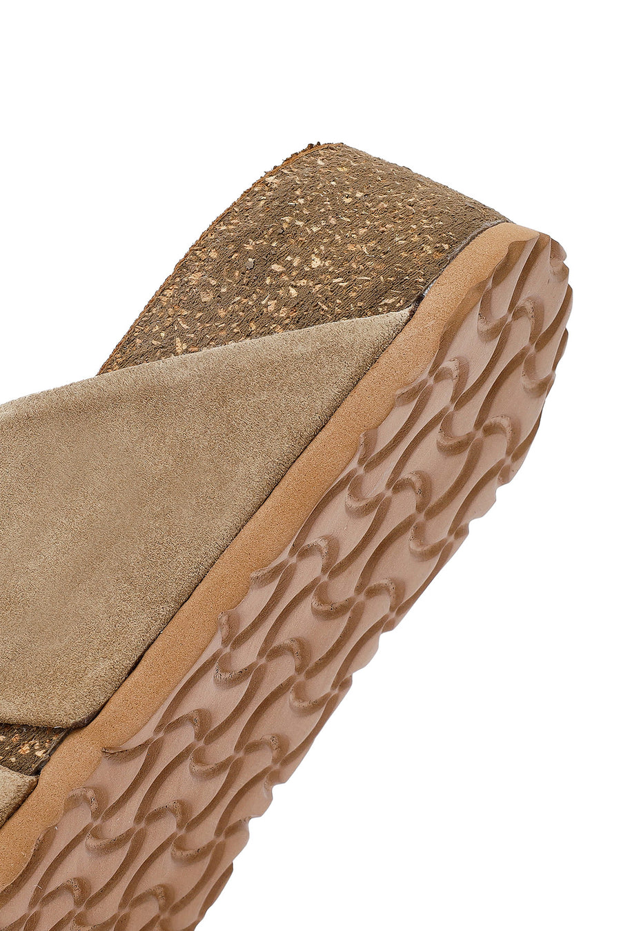Women's Mink Thick Soled Suede Leather Slippers
