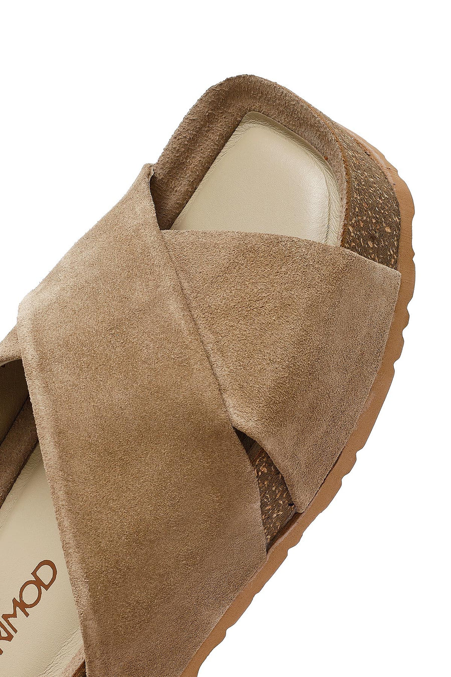 Women's Mink Thick Soled Suede Leather Slippers