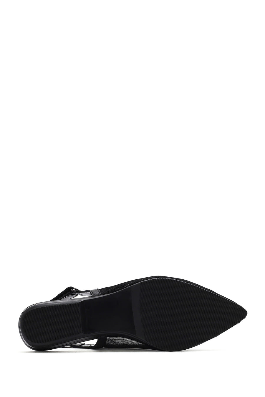 Women's Black Open Back Ballerinas