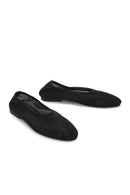 Kadın Siyah Taşlı Deri Babet | Derimod