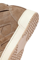 Kadın Bej Dolgu Topuklu Süet Deri Spor Bot | Derimod