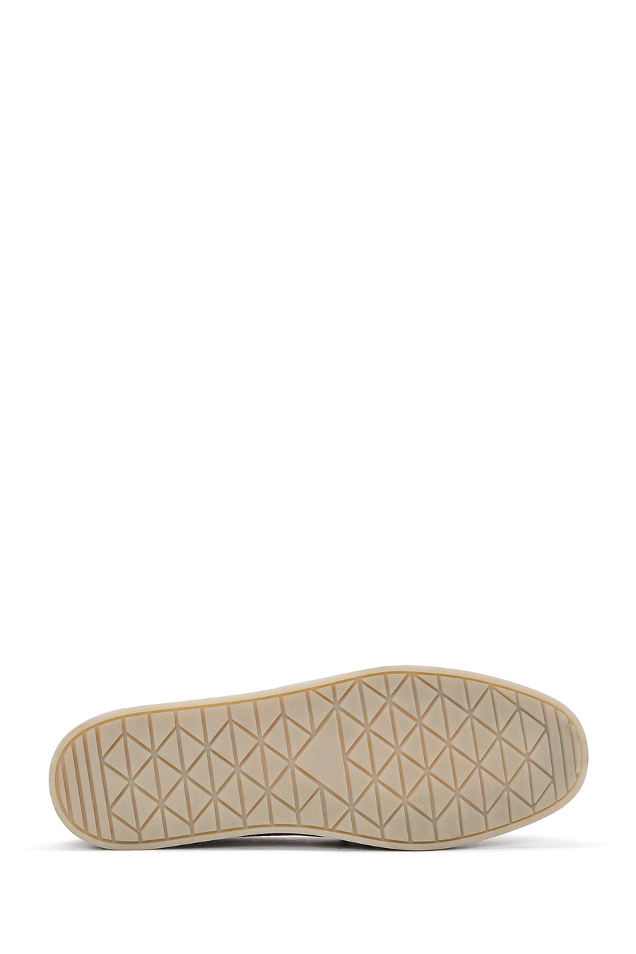 Women's Beige Stone Detailed Suede Leather Loafer