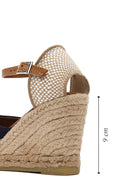 Kadın Lacivert Bilekten Bantlı Dolgu Topuklu Espadril | Derimod