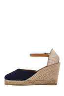 Kadın Lacivert Bilekten Bantlı Dolgu Topuklu Espadril | Derimod