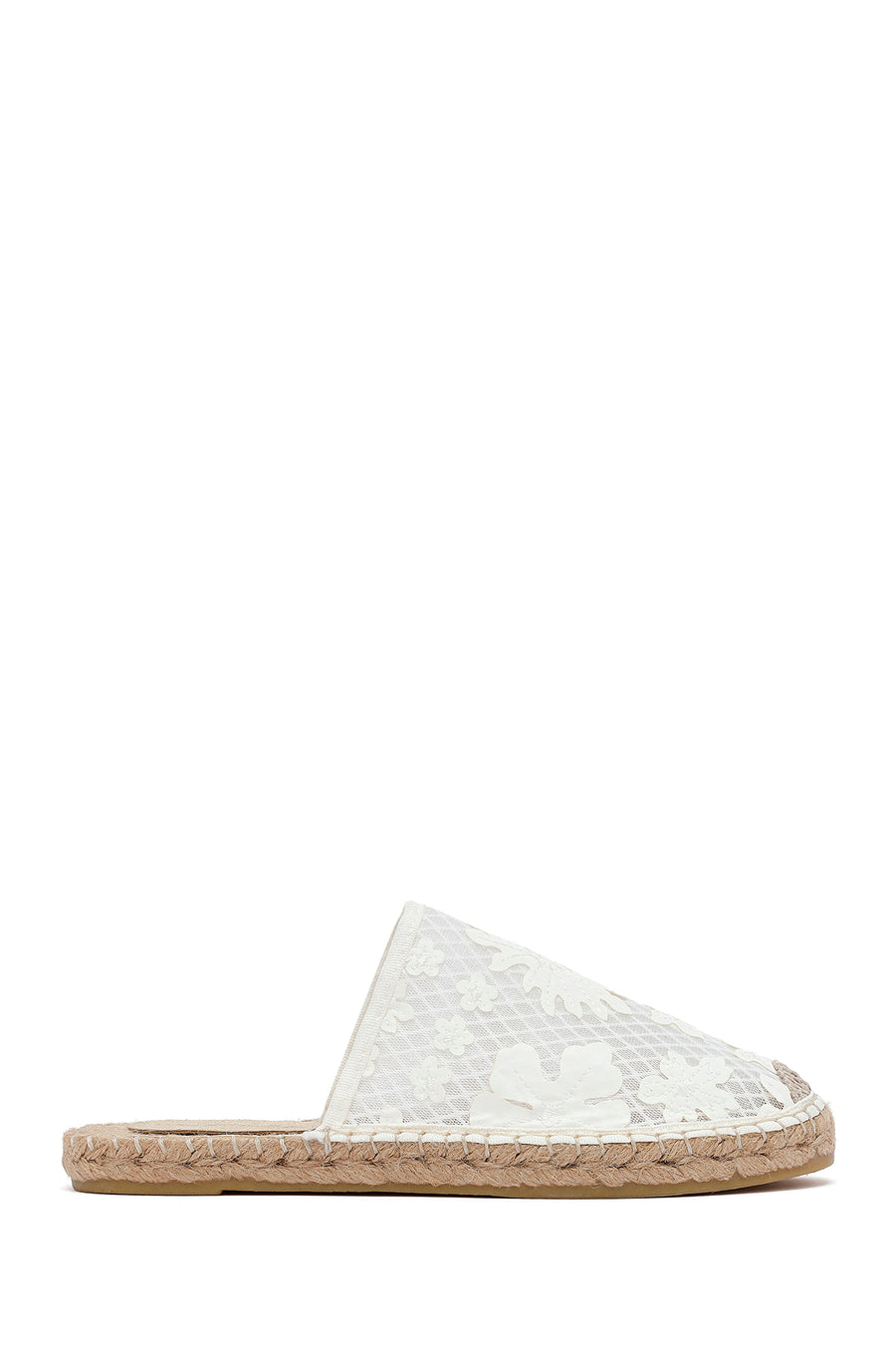 Kadın Krem Desenli Espadril Terlik 25SFD20626F | Derimod