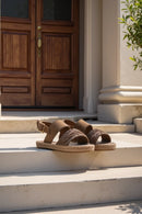 Kadın Vizon Örgü Detaylı Süet Deri Espadril | Derimod