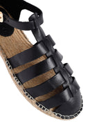 Kadın Siyah Deri Espadril | Derimod