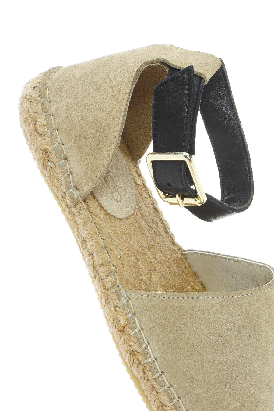 Women's Beige Suede Ankle Strap Espadrilles