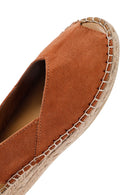 Kadın Turuncu Süet Espadril Sandalet | Derimod