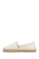 Kadın Krem Desenli Espadril | Derimod