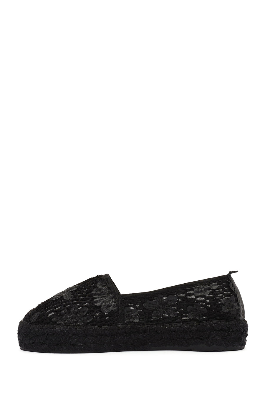 Women's Black Patterned Espadrilles