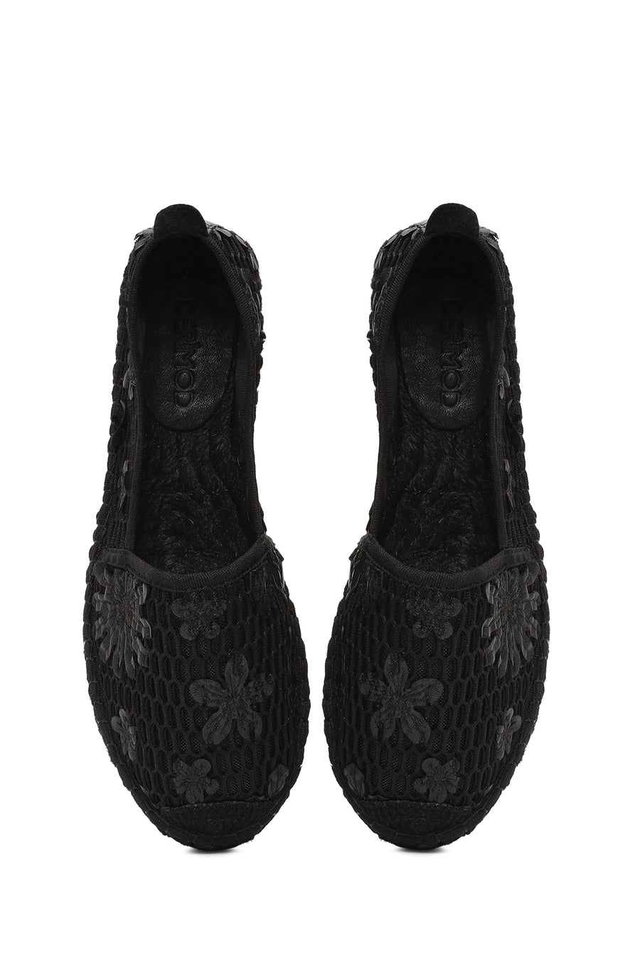 Women's Black Patterned Espadrilles