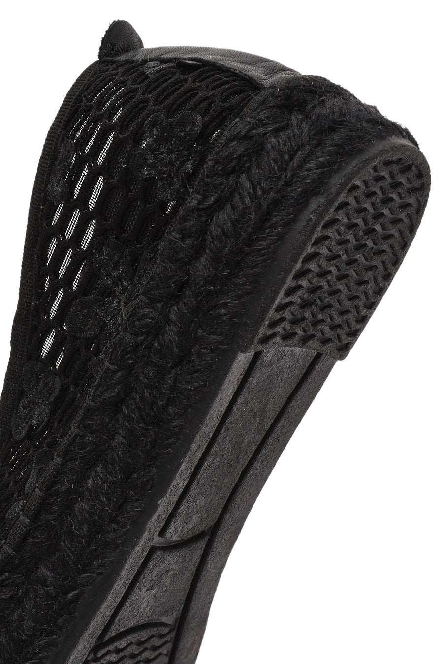Women's Black Patterned Espadrilles