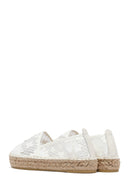 Kadın Krem Desenli Espadril | Derimod