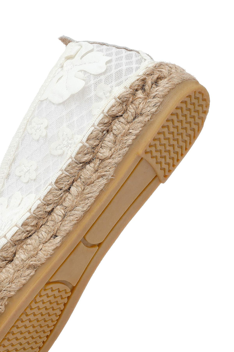 Women's Cream Patterned Espadrilles