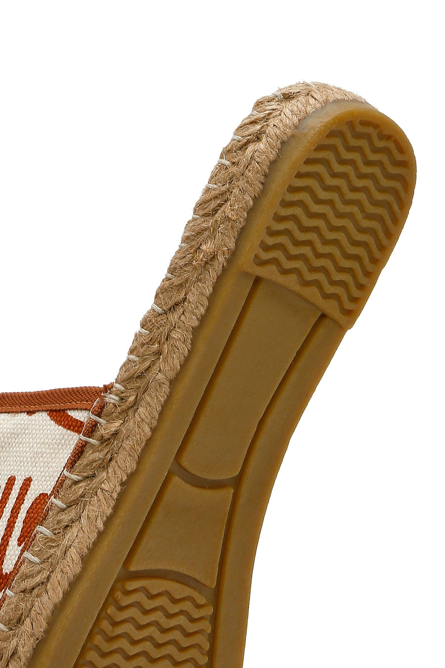 Kastamonu Stone Print Women's Tan Patterned Espadrille Slippers