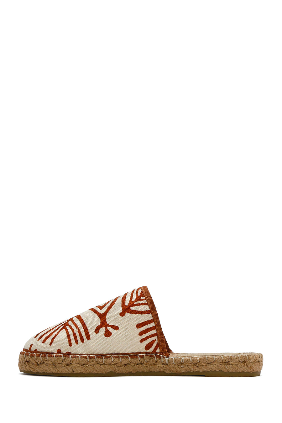 Kastamonu Stone Print Women's Tan Patterned Espadrille Slippers