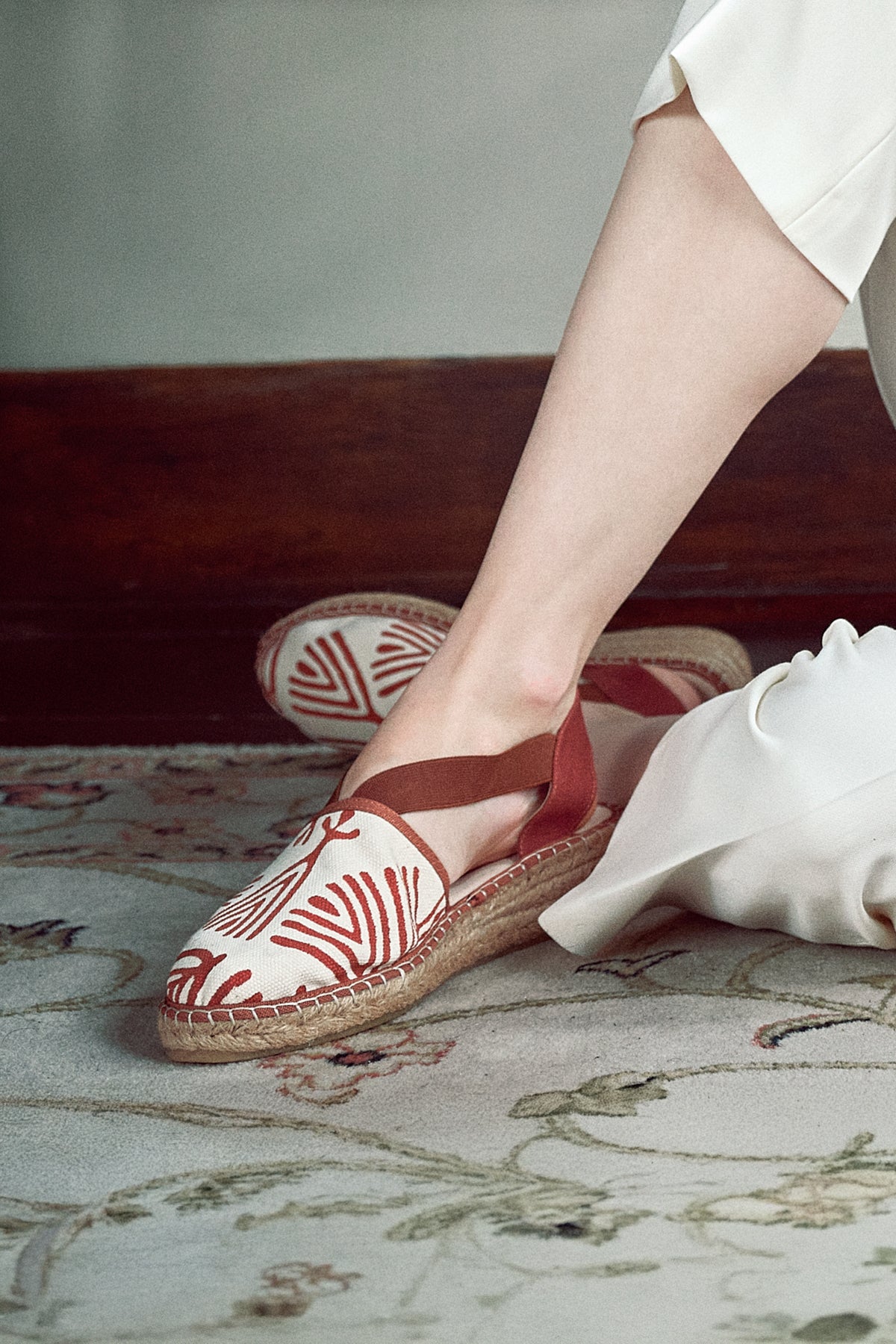 Kastamonu Taş Baskı Kadın Taba Desenli Espadril 25SFD20816F | Derimod