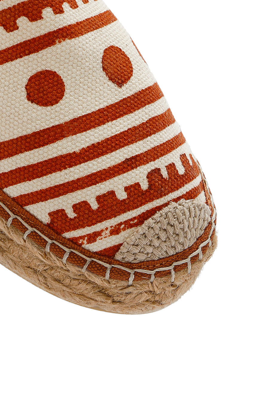 Kastamonu Stone Print Woman Tan Patterned Espadrilles
