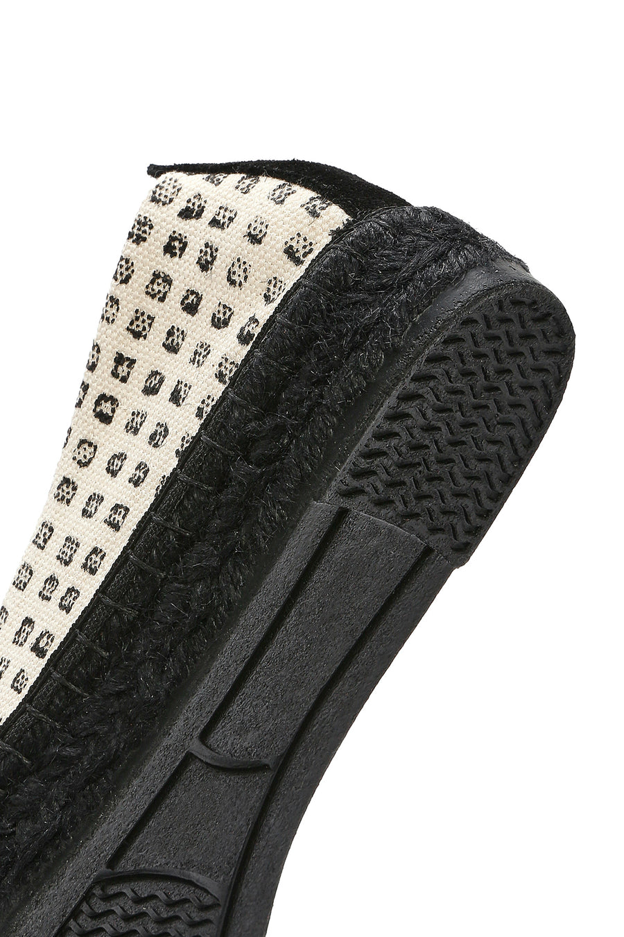 Kastamonu Stone Print Women's Black Patterned Espadrilles
