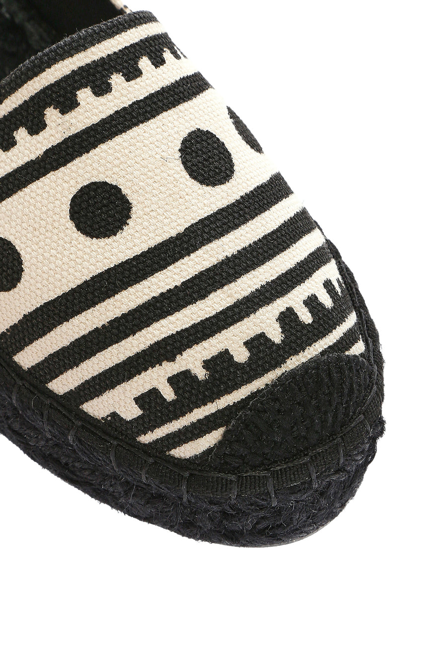 Kastamonu Stone Print Women's Black Patterned Espadrilles