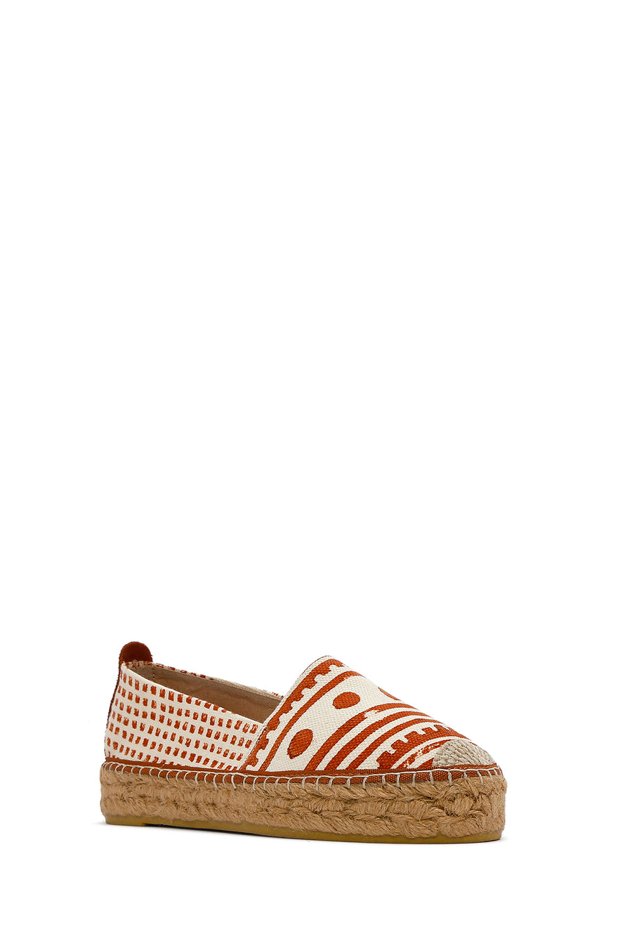 Kastamonu Stone Print Women's Tan Patterned Espadrilles