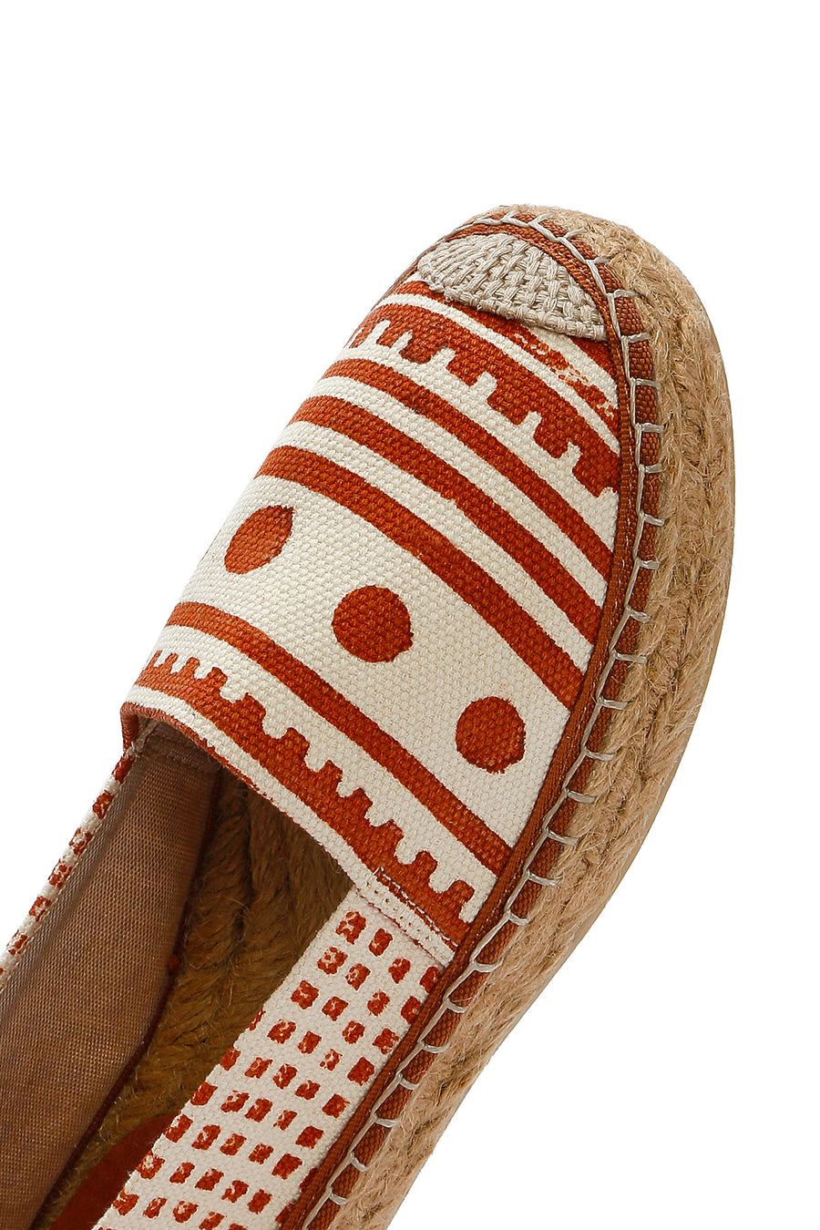 Kastamonu Stone Print Women's Tan Patterned Espadrilles