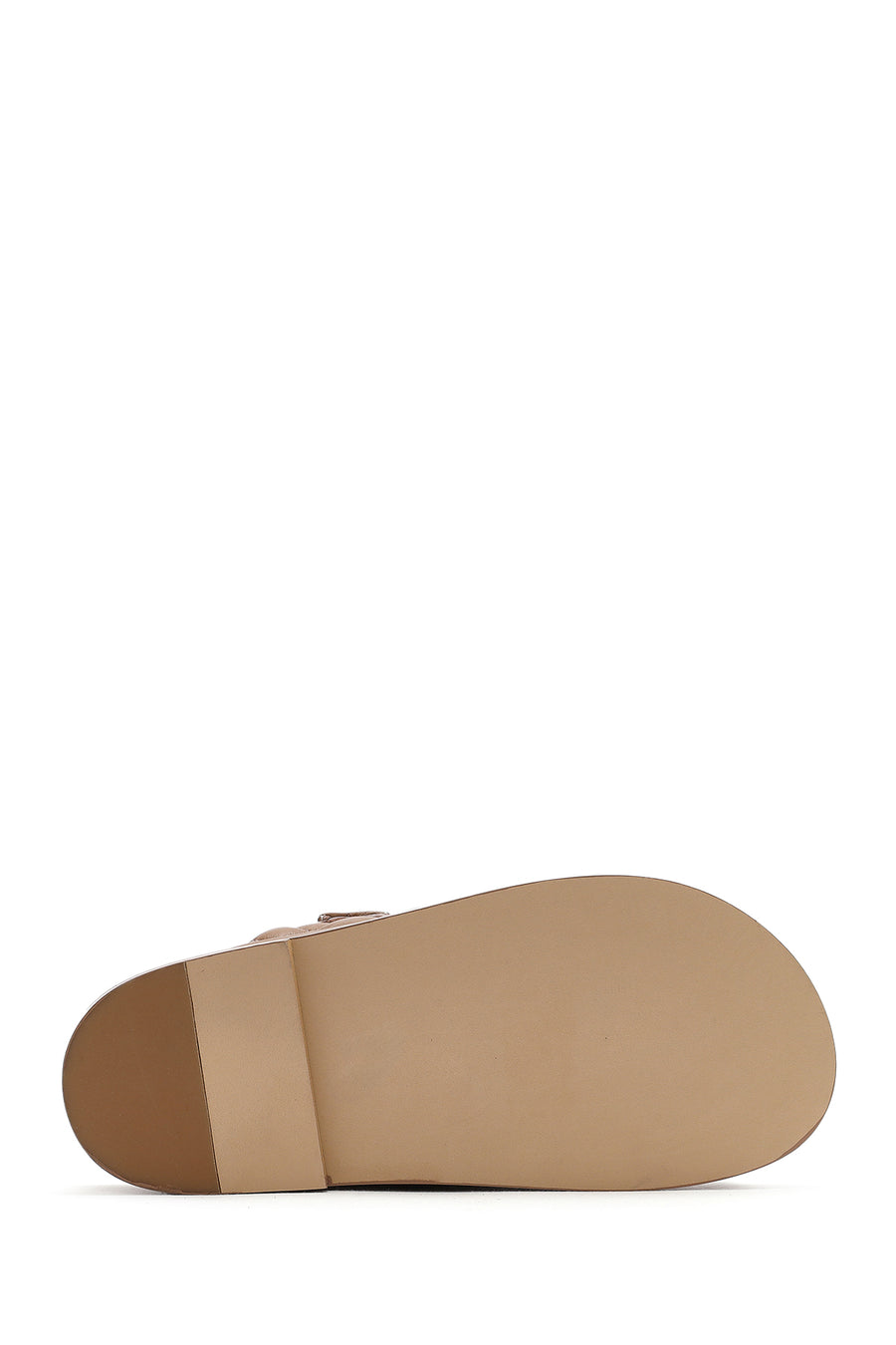 Women's Brown Banded Quilted Patterned Leather Slippers