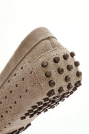 Women's Mink Suede Leather Loafer | Derimod