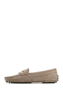 Women's Mink Suede Leather Loafer | Derimod