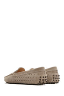 Women's Mink Suede Leather Loafer | Derimod