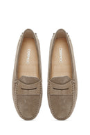 Women's Mink Suede Leather Loafer | Derimod