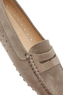 Women's Mink Suede Leather Loafer | Derimod