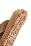 Kadın Taba Kalın Tabanlı Süet Deri Terlik | Derimod