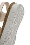 Kadın Vizon Bantlı Deri Comfort Sandalet | Derimod