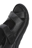 Kadın Siyah Bantlı Deri Comfort Sandalet | Derimod