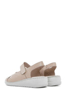 Women's Mink Strap Leather Comfort Sandals | Derimod