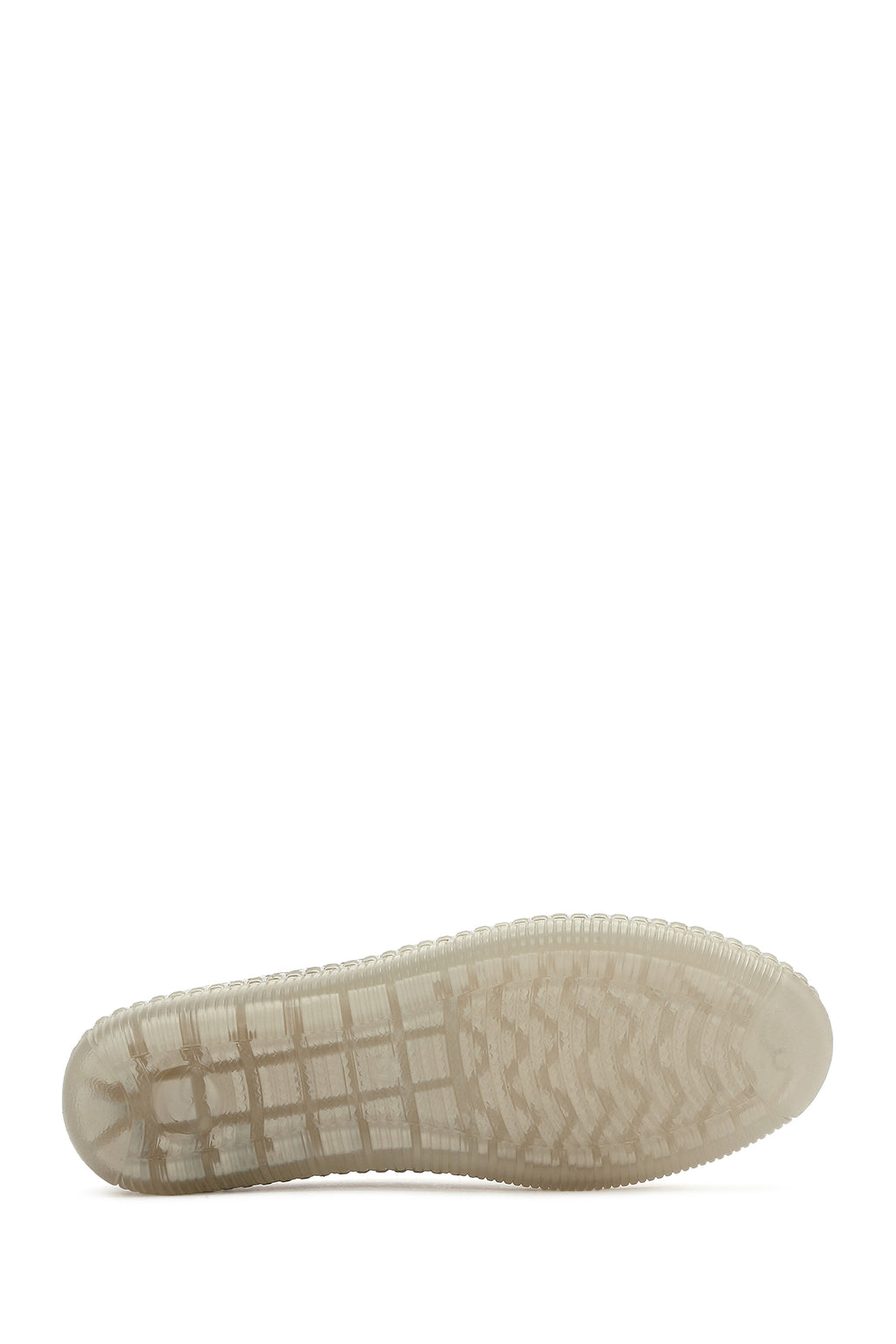 Kadın Bej Bağcıklı Deri Comfort Loafer