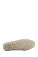 Kadın Bej Bağcıklı Deri Comfort Loafer | Derimod