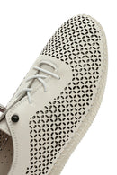 Kadın Bej Bağcıklı Deri Comfort Loafer | Derimod