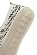 Kadın Bej Bağcıklı Deri Comfort Loafer | Derimod