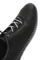 Kadın Siyah Bağcıklı Deri Comfort Loafer | Derimod